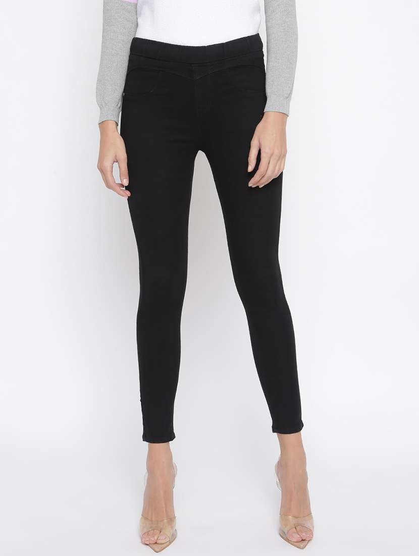 black solid jegging - 18152250 -  Zoom Image - 0