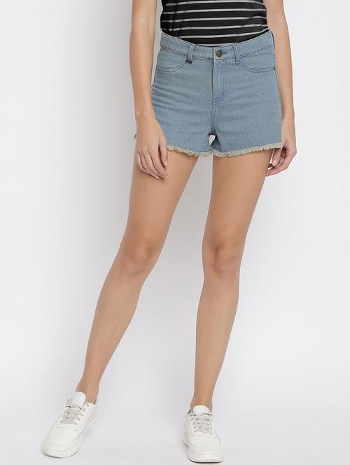 blue solid regular short - 18152318 - Standard Image - 0