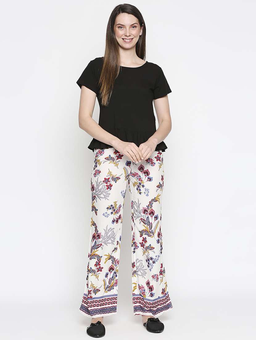 white viscose pyjama set nightwear - 18153097 -  Standard Image - 1