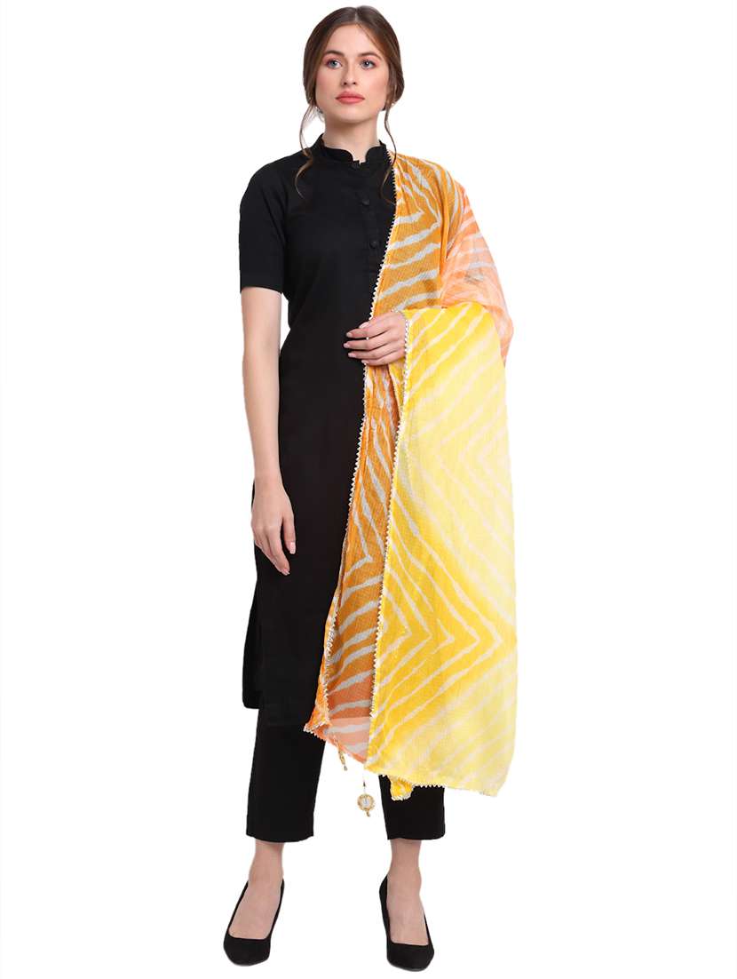 multi colored cotton blend dupatta