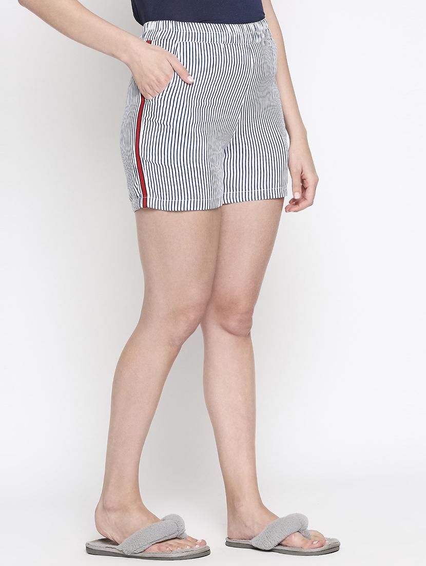 navy blue striped short - 18155140 - Standard Image - 1