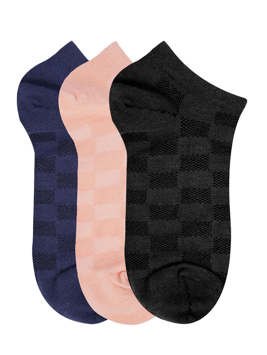 pack of 3 black cotton ankle length sock - 18157579 - Standard Image - 1