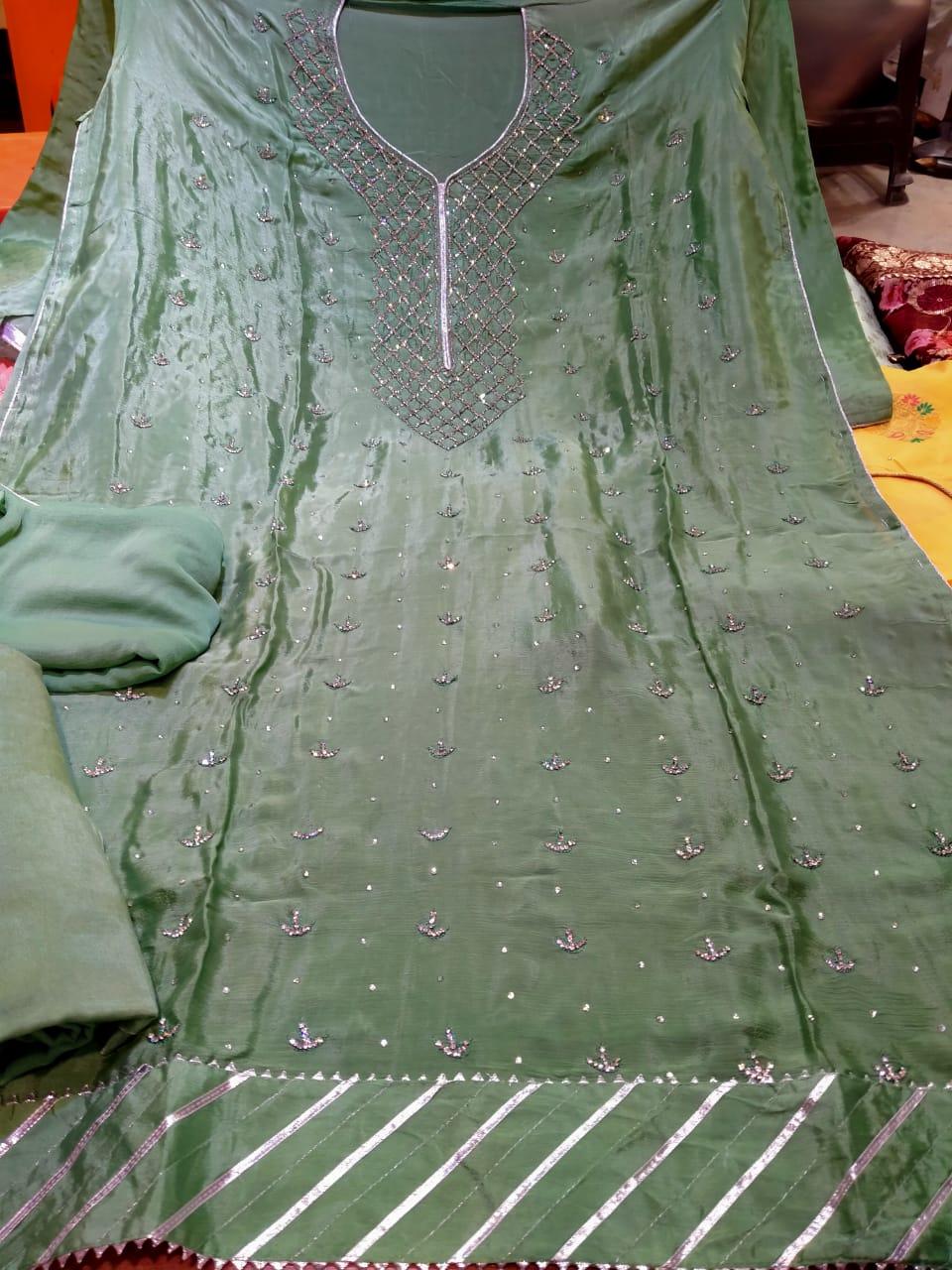 chinon suit with dupatta  - 18158592 -  Standard Image - 1