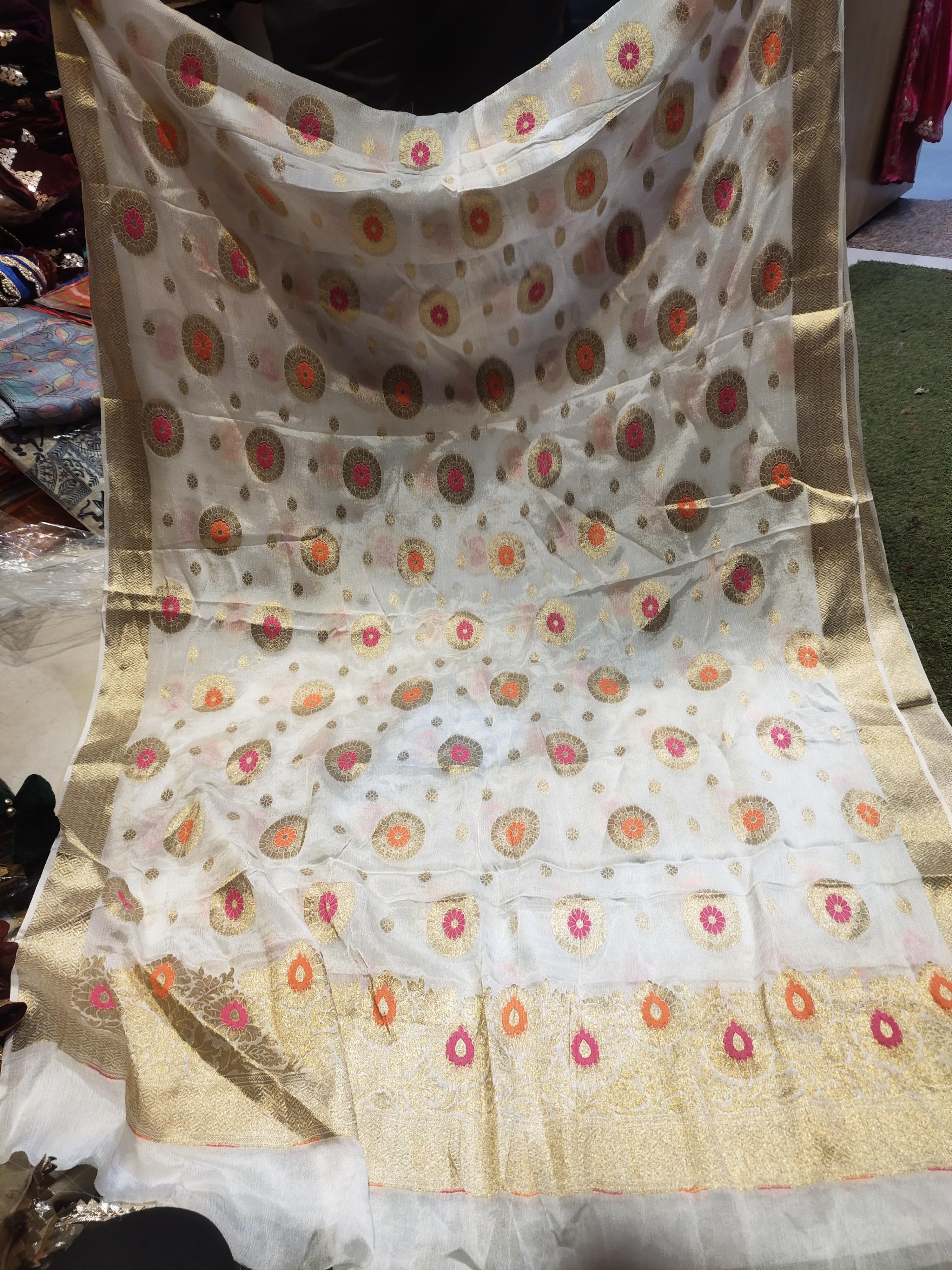 chinon with banarsi work and dyble  - 18158887 -  Standard Image - 1
