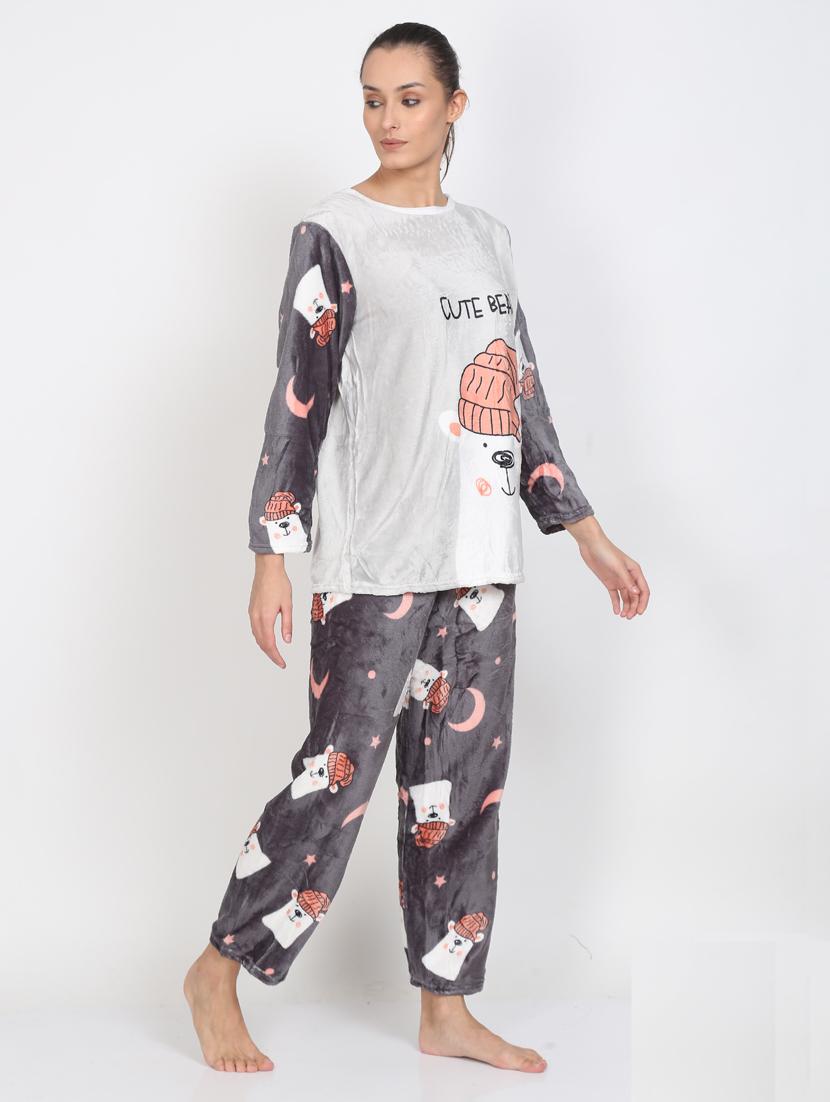 printed pyjama nightwear set - 18158947 - Standard Image - 1