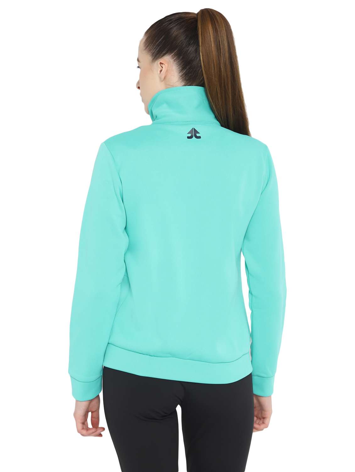 women solids long sleeves ziiper sweatshirts - 18159027 -  Standard Image - 4