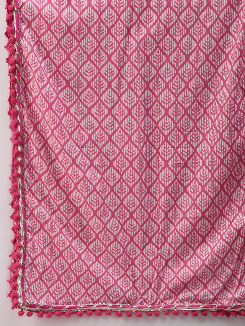 printed kurta sharara set with dupatta - 18163092 - Standard Image - 6
