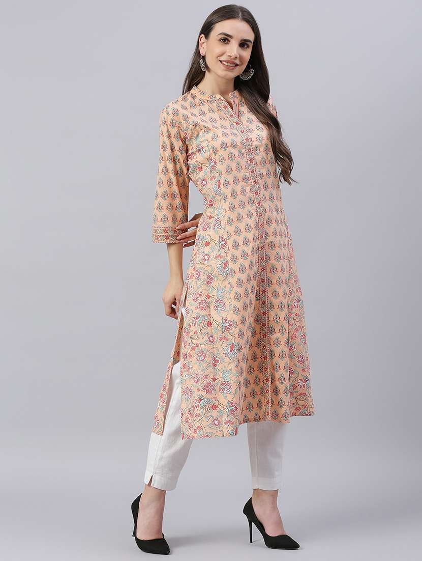 women's straight kurta - 18163096 -  Standard Image - 1