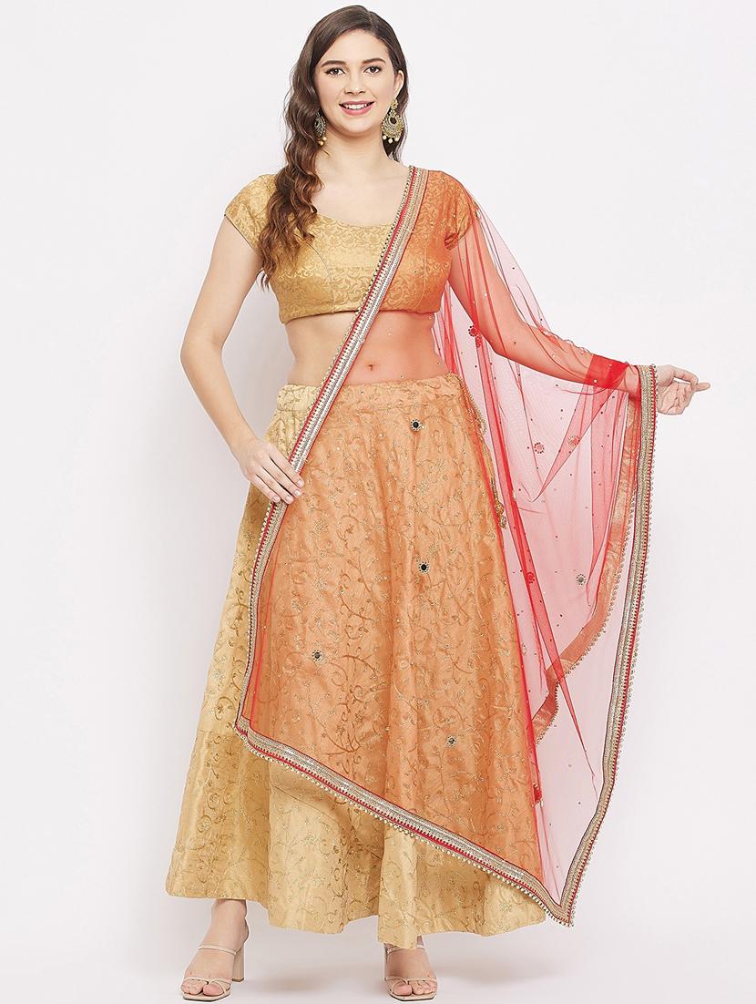 red net dupatta - 18163496 -  Zoom Image - 0