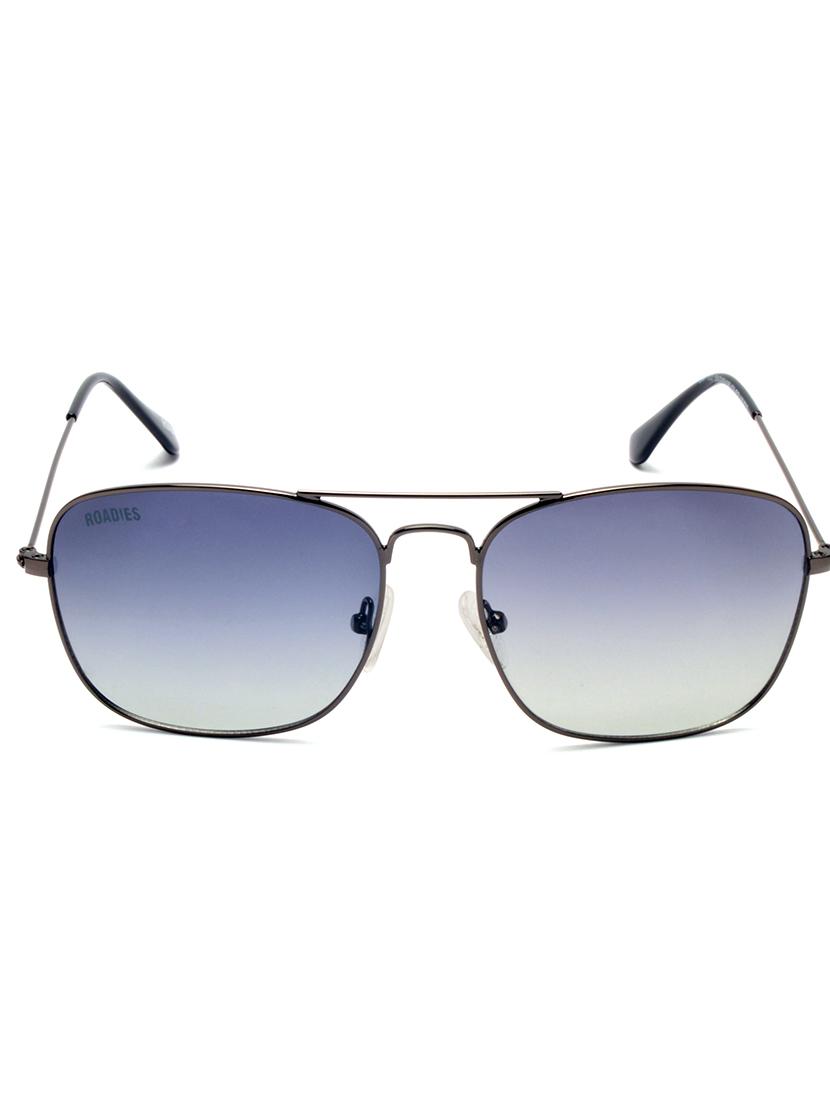 silver aviator frame sunglass - 18164361 -  Zoom Image - 0