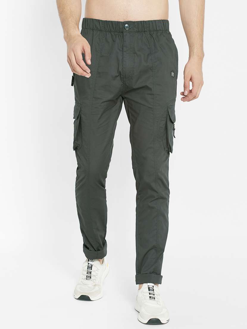 olive green camouflage casual trouser