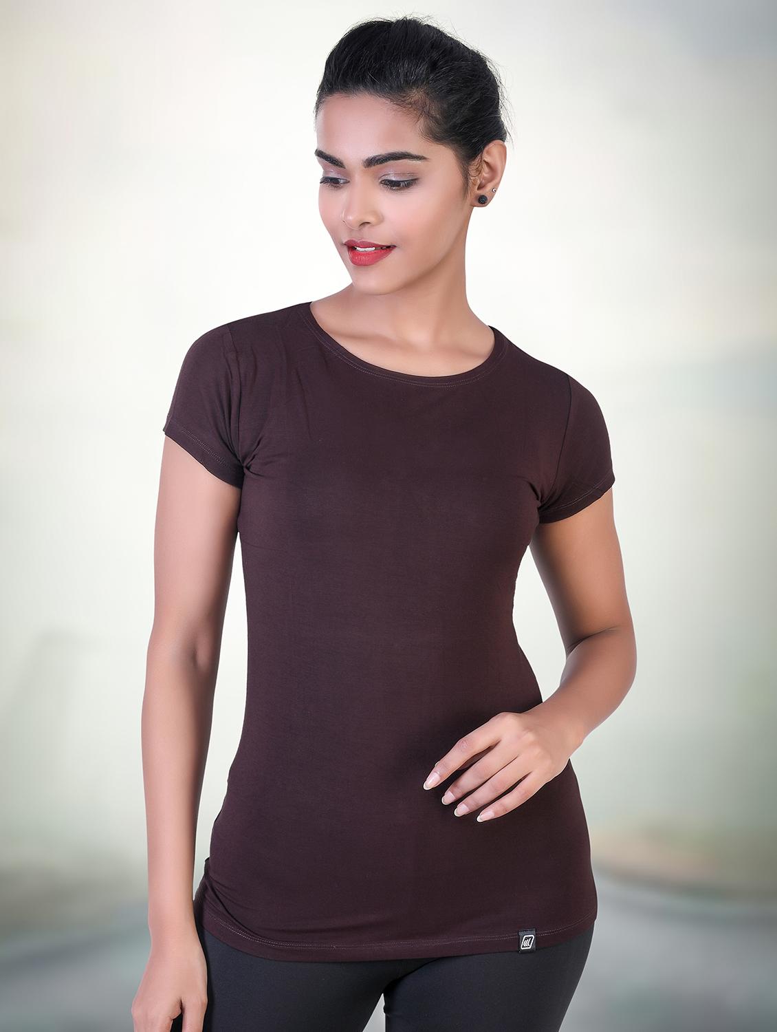 round neck solid tee - 18164615 - Standard Image - 1