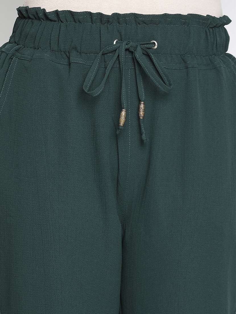 drawstring waist solid joggers - 18164696 -  Standard Image - 4