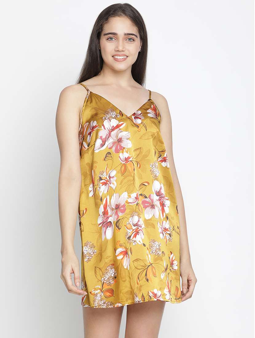 cami neck satin sleepshirt