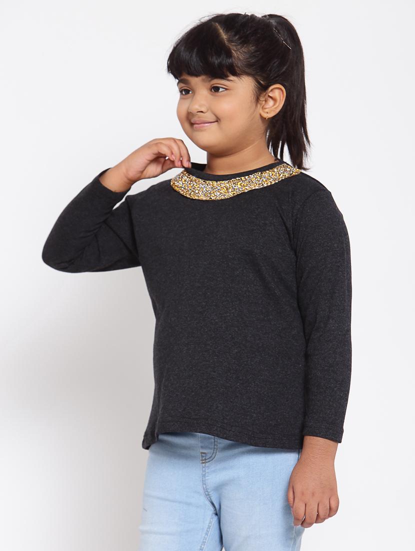 black solid regular tee - 18169134 -  Standard Image - 1