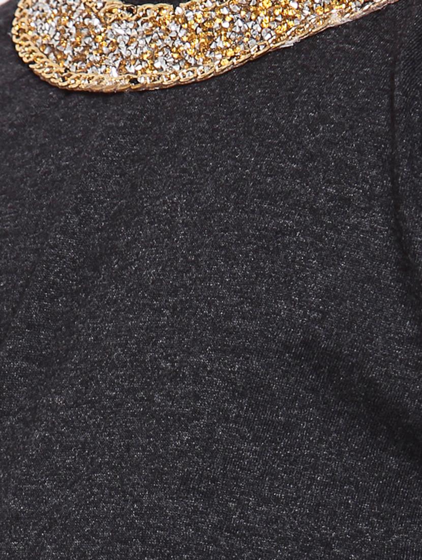 black solid regular tee - 18169134 - Standard Image - 4