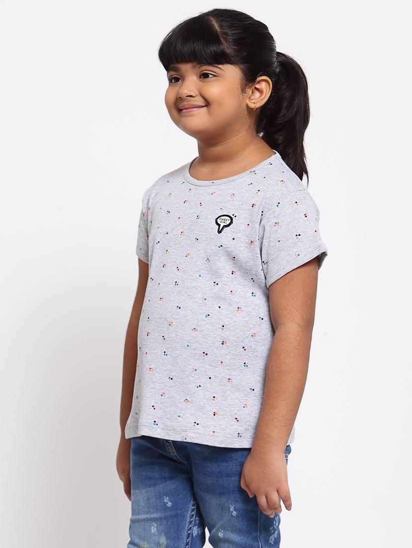 grey printed regular tee - 18169148 -  Standard Image - 1