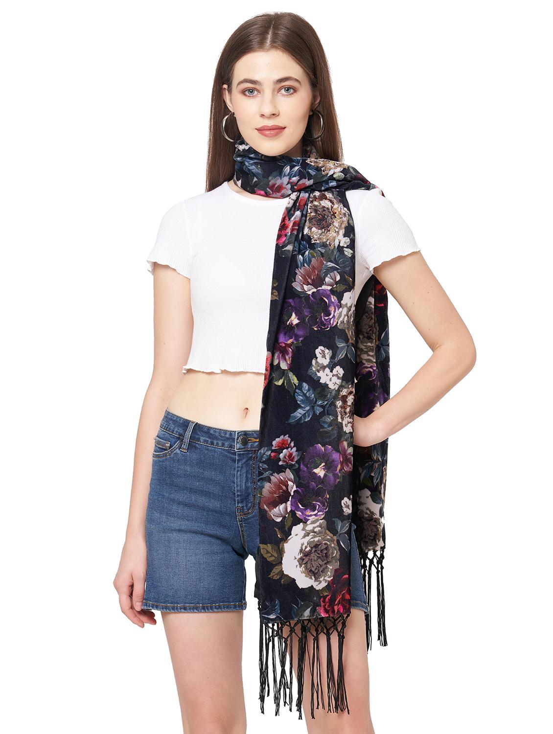 black velvet scarf - 18169300 -  Zoom Image - 0