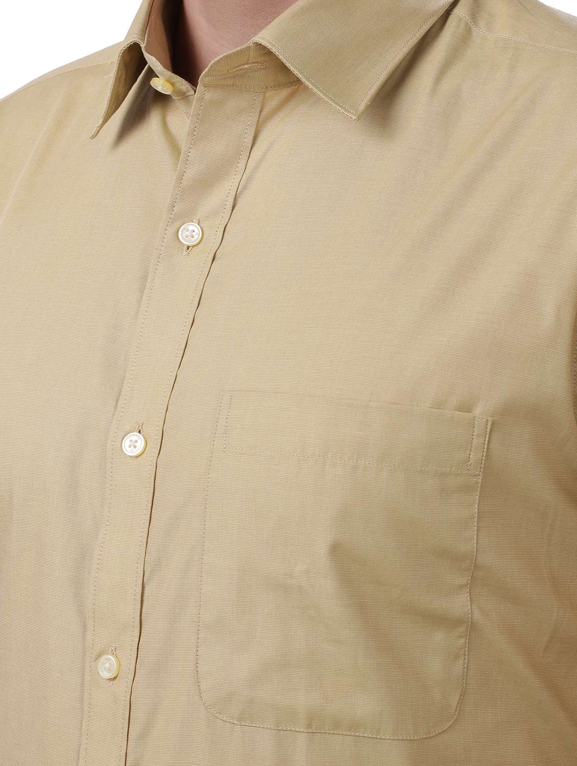 yellow solid formal shirt - 18169948 - Standard Image - 4