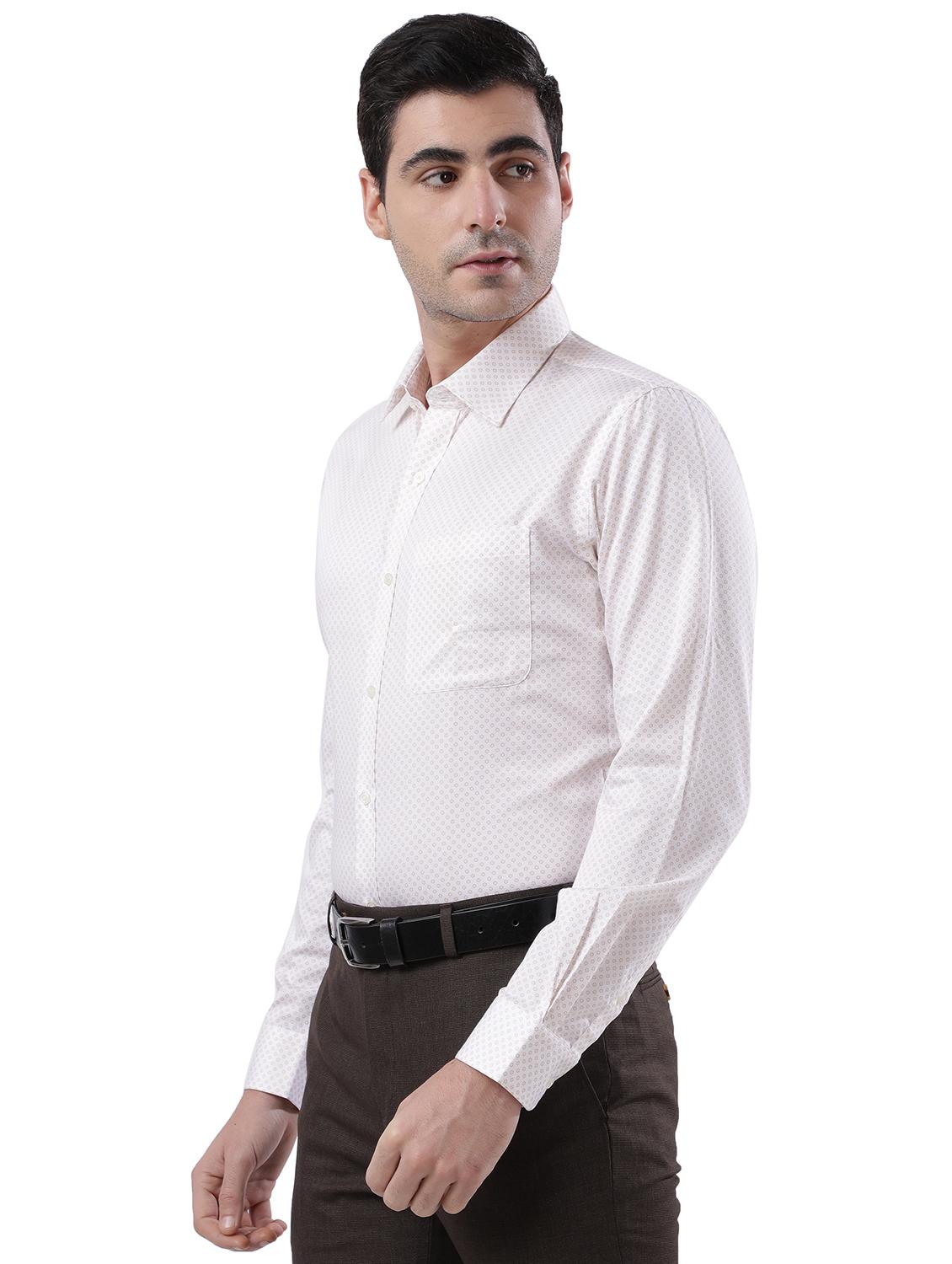 yellow printed formal shirt - 18169949 - Standard Image - 1