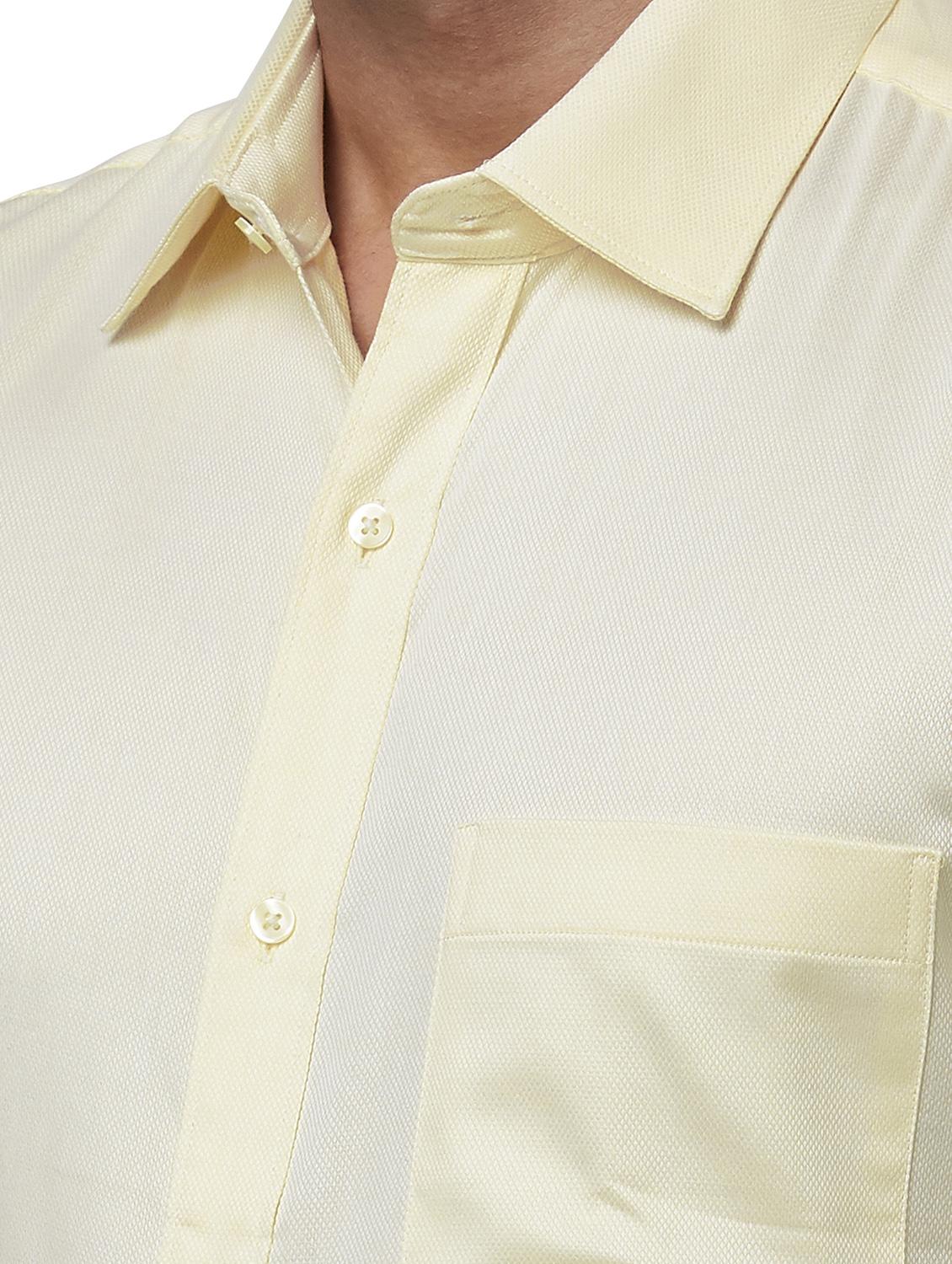 yellow solid formal shirt - 18169953 - Standard Image - 4