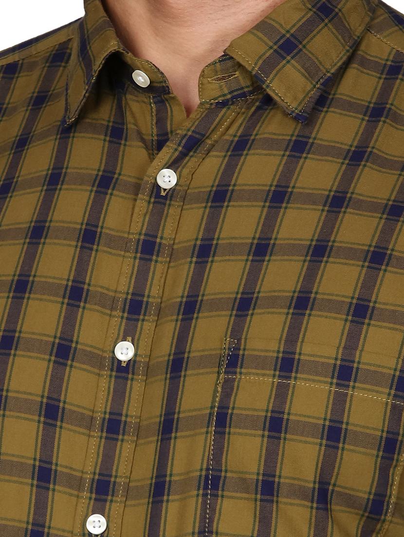 yellow cotton formal shirt - 18169967 - Standard Image - 4