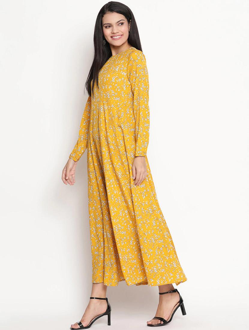 round neck floral maxi dress - 18170391 -  Standard Image - 1