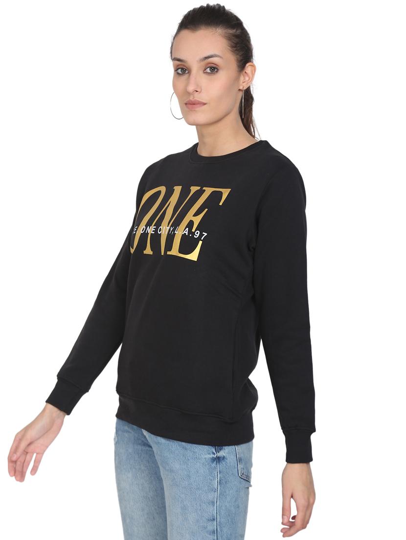 women's chest print sweatshirt - 18170692 -  Standard Image - 1
