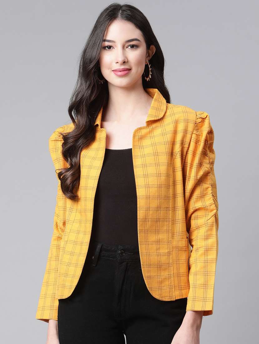 long checkered jacket - 18171239 - Zoom Image - 0