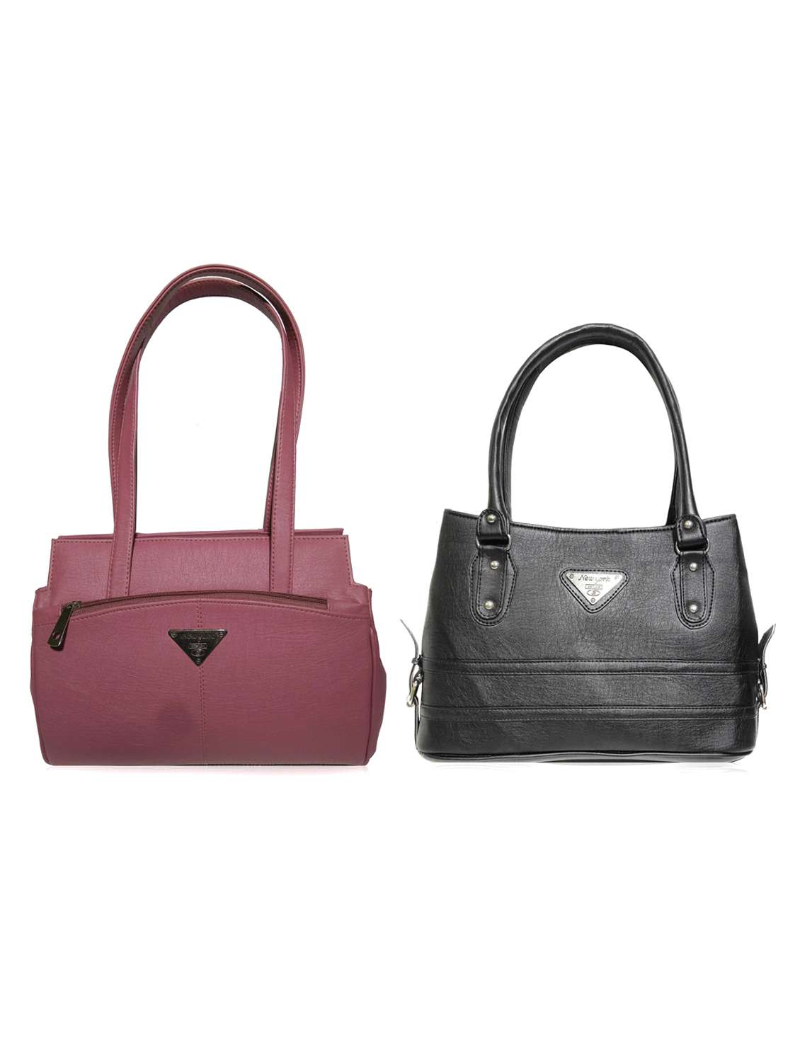 multi colored leatherette (pu) combo handbag