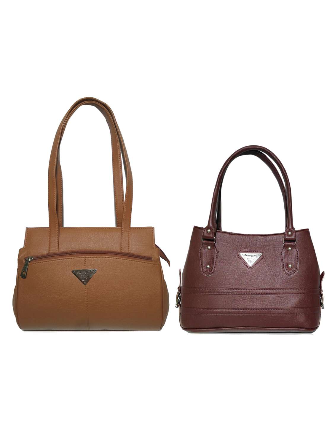 multi colored leatherette (pu) combo handbag