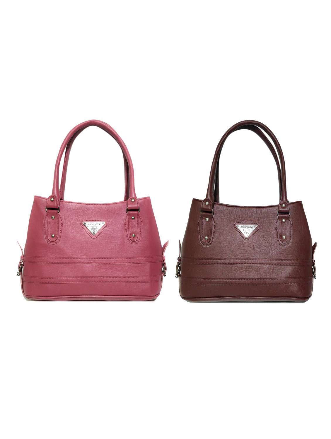 multi colored leatherette (pu) combo handbag