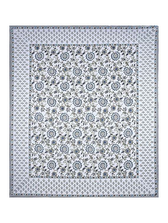 brask india 300 thread count cotton double king size bedsheet with pillow covers (bedsheet size 100 x 108 inch) (blue) - 18172499 -  Standard Image - 4