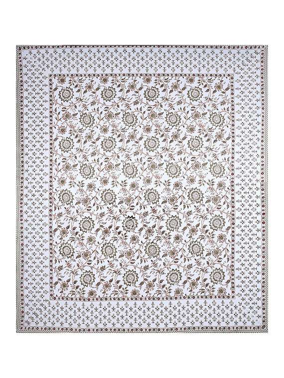 brask india 300 thread count cotton double king size bedsheet with pillow covers (bedsheet size 100 x 108 inch) (blue) - 18172501 -  Standard Image - 4