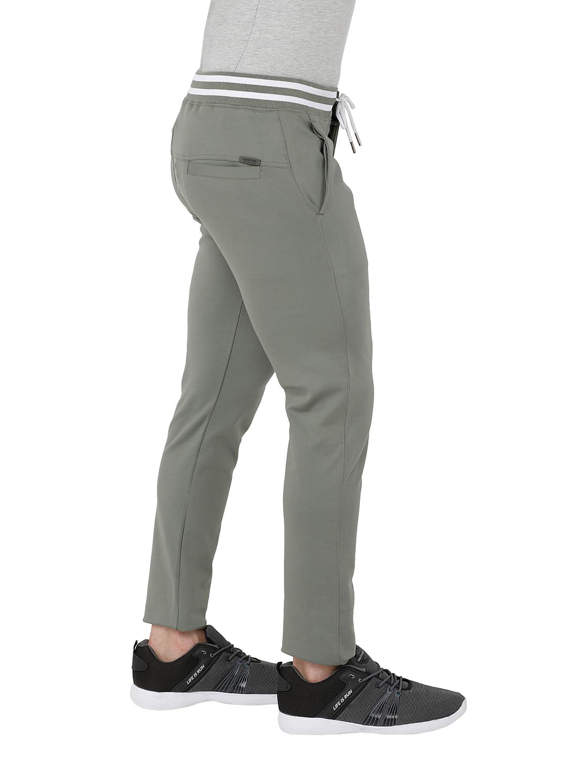 green solid  full length track pant - 18172736 -  Standard Image - 1