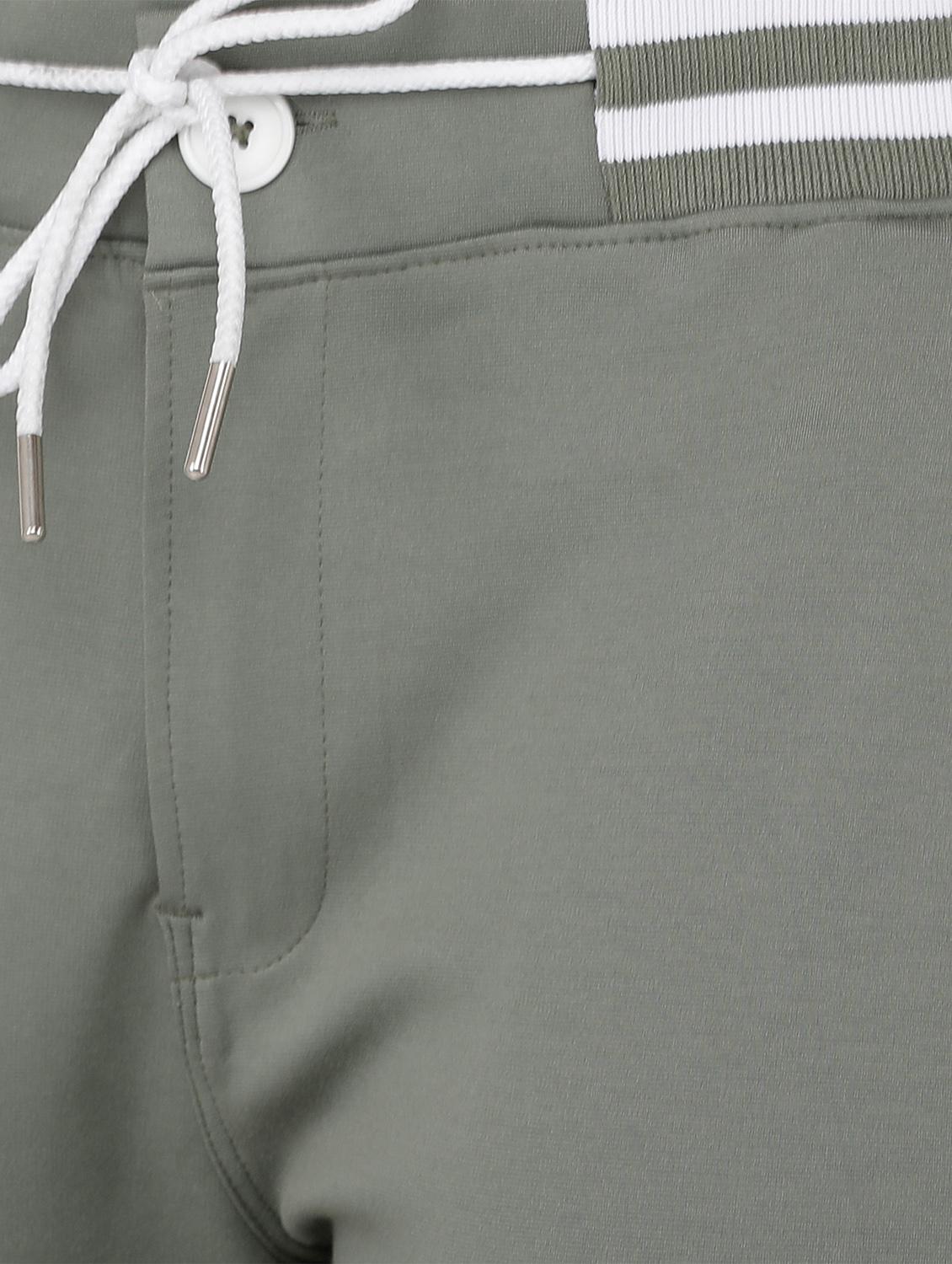 green solid full length track pant - 18172736 - Standard Image - 4