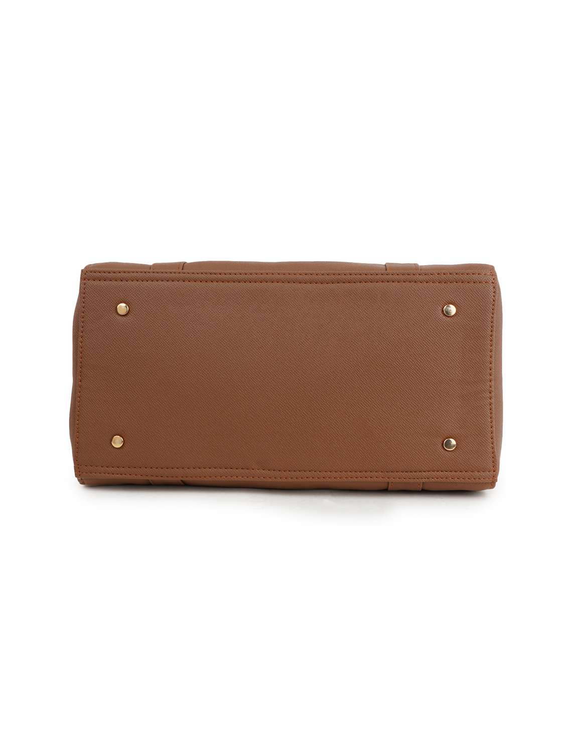 brown leatherette (pu) handbag - 18172979 - Standard Image - 4