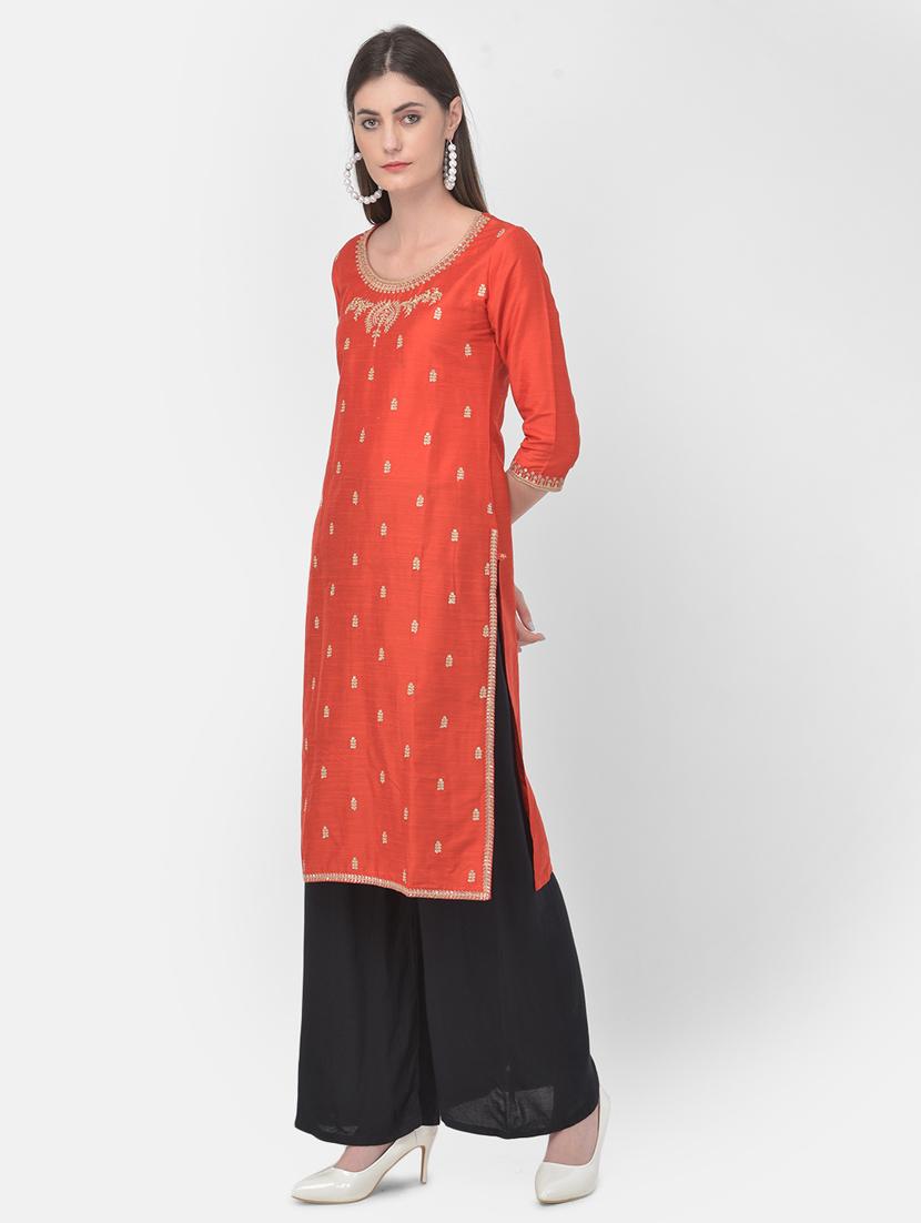 women's straight kurta - 18175541 -  Standard Image - 1