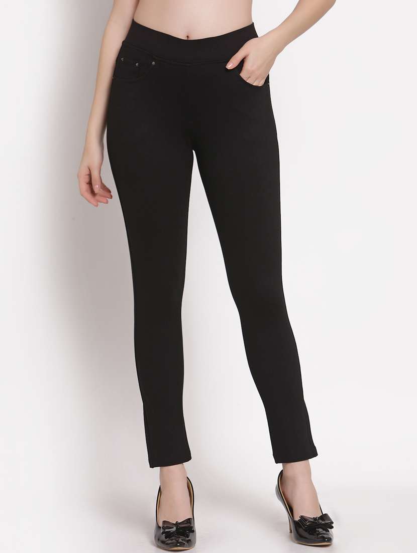 mid rise solid jegging