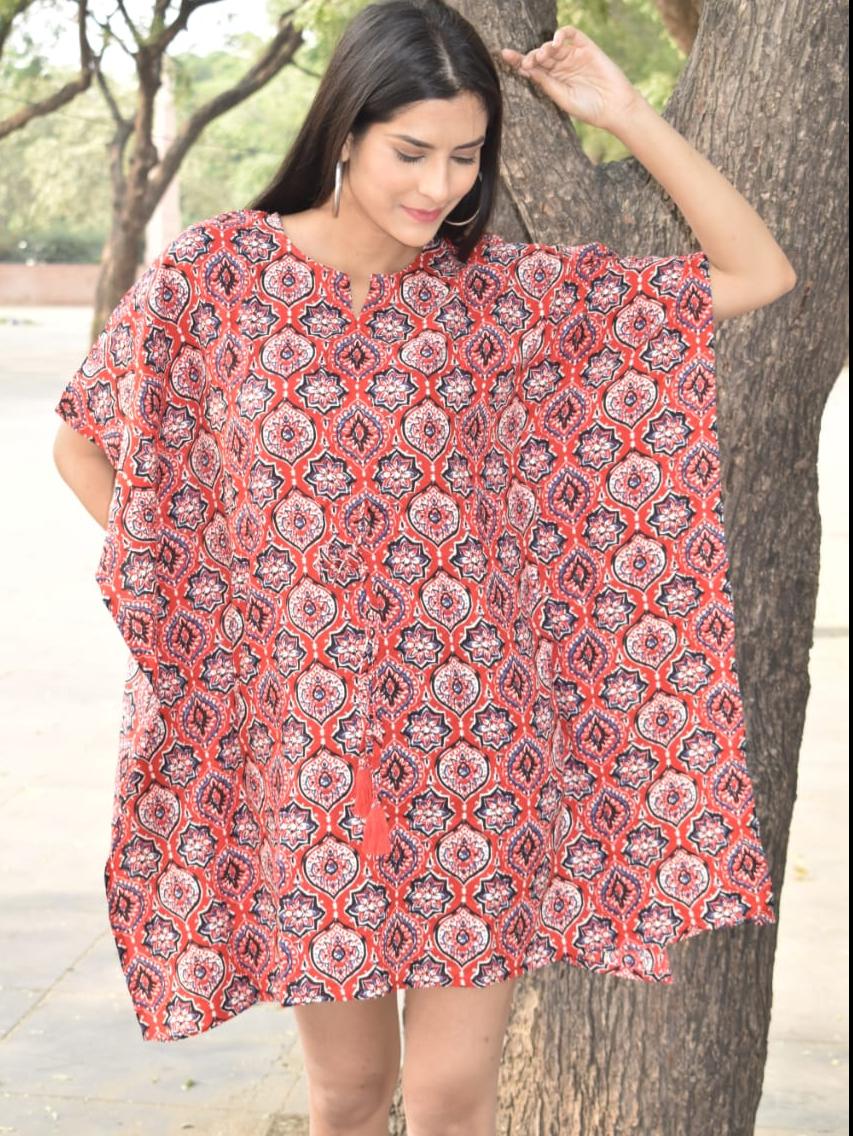 exclusive hand block printed kaftan  - 18178160 -  Standard Image - 1