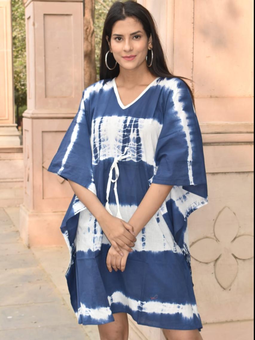 exclusive hand block printed kaftan  - 18178166 -  Standard Image - 1