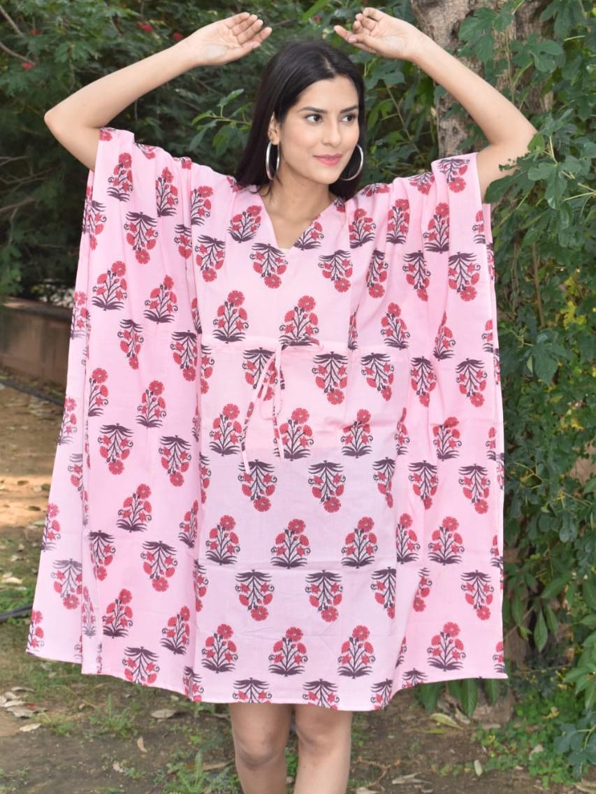 exclusive hand block printed kaftan  - 18178169 -  Standard Image - 1