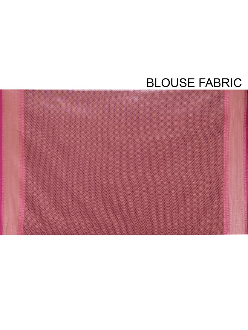 zari work banarasi saree with blouse - 18178618 - Standard Image - 4