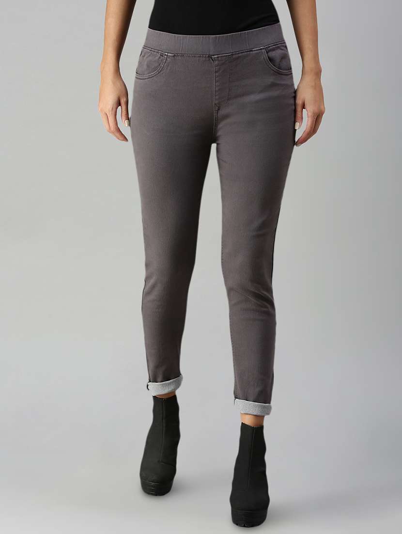 mid rise stone washed jegging