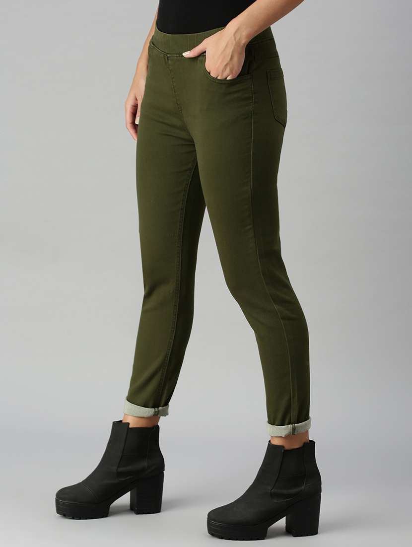 mid rise solid  jegging - 18178735 -  Standard Image - 1