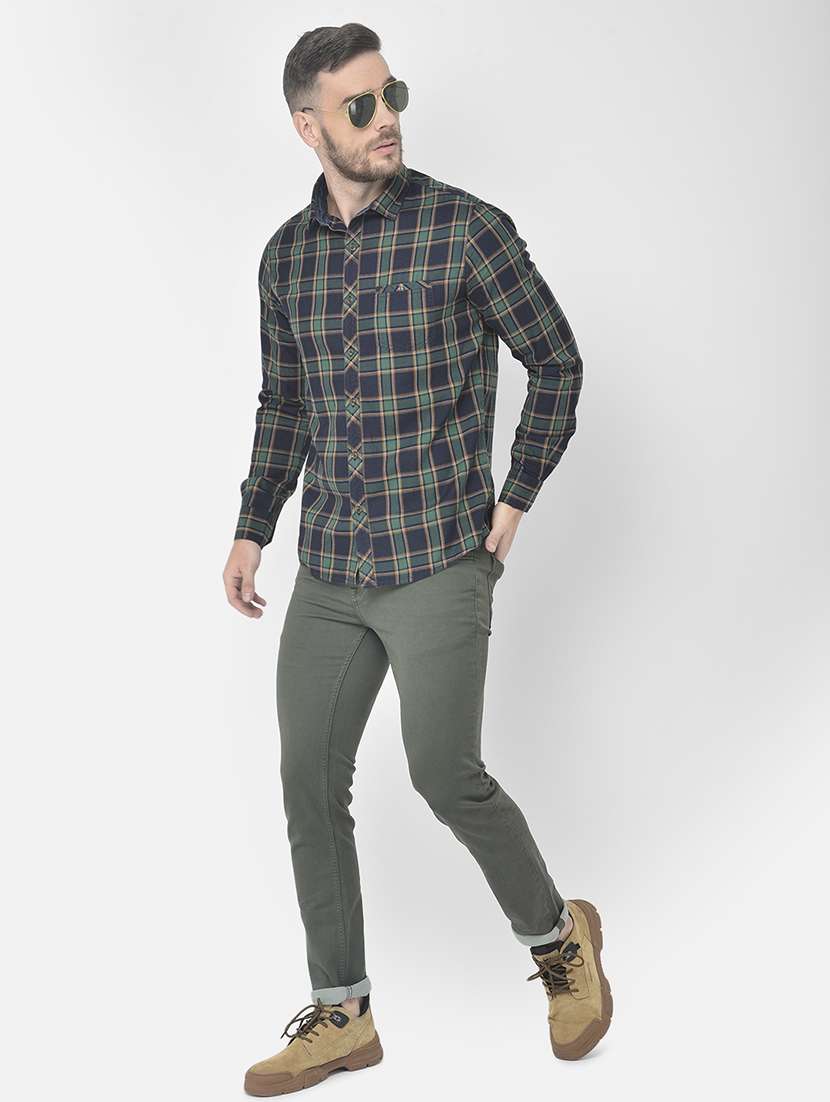 green checked casual shirt - 18178852 -  Standard Image - 4