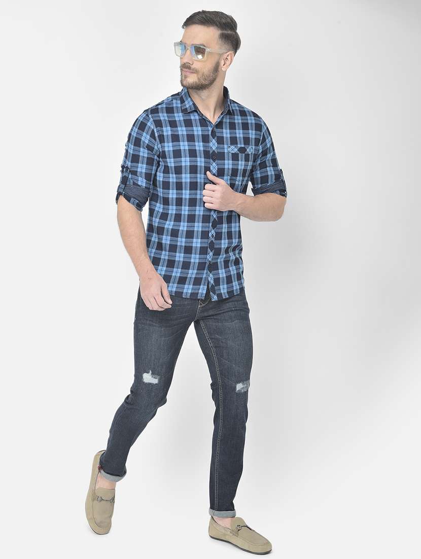 mens checks casual shirt - 18178859 -  Standard Image - 4