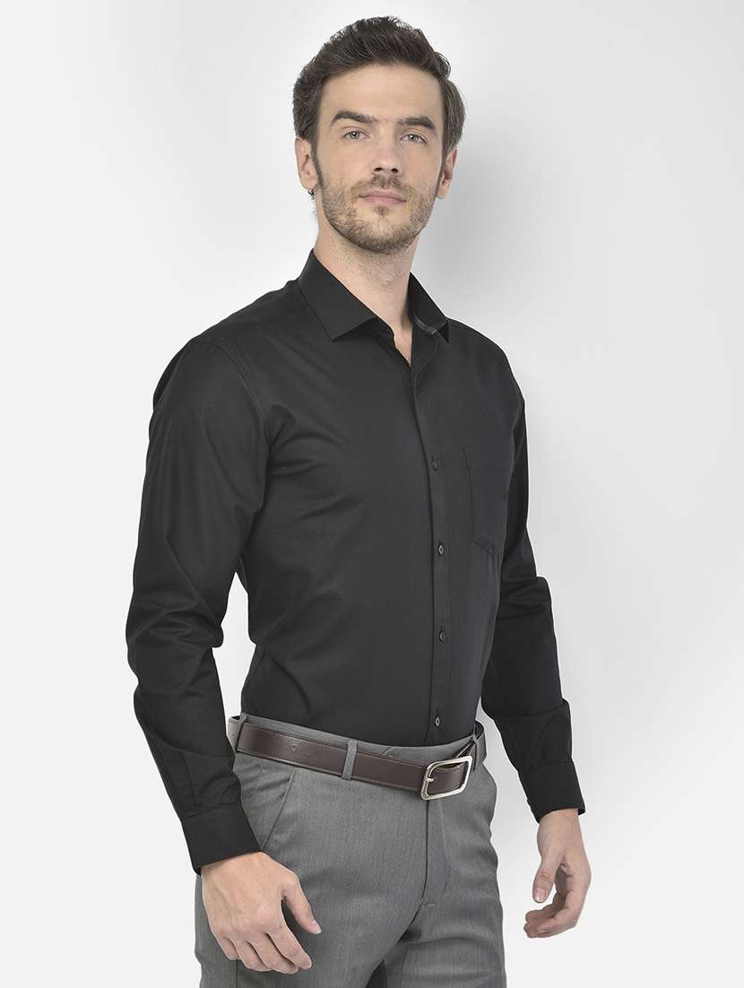 mens solids formal shirt - 18178869 -  Standard Image - 1
