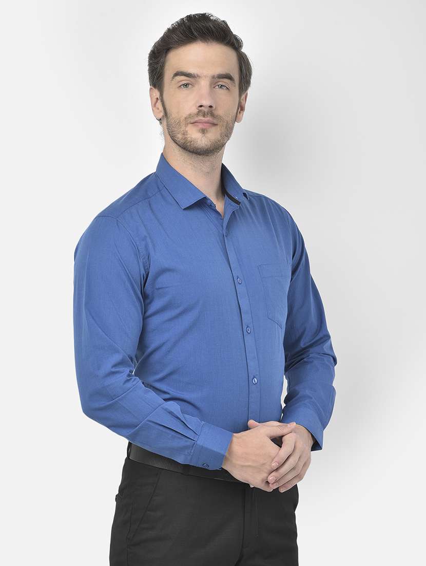 mens solids formal shirt - 18178874 -  Standard Image - 1
