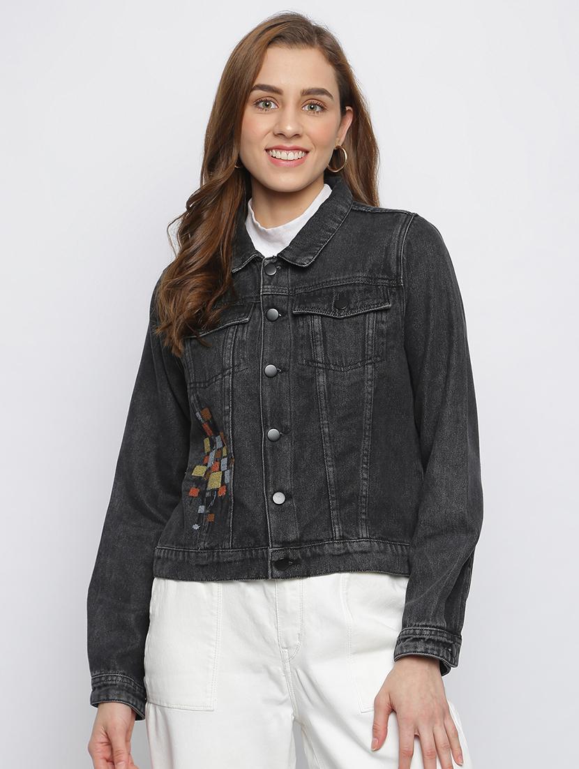 black cotton blend summer jacket - 18178990 - Zoom Image - 0